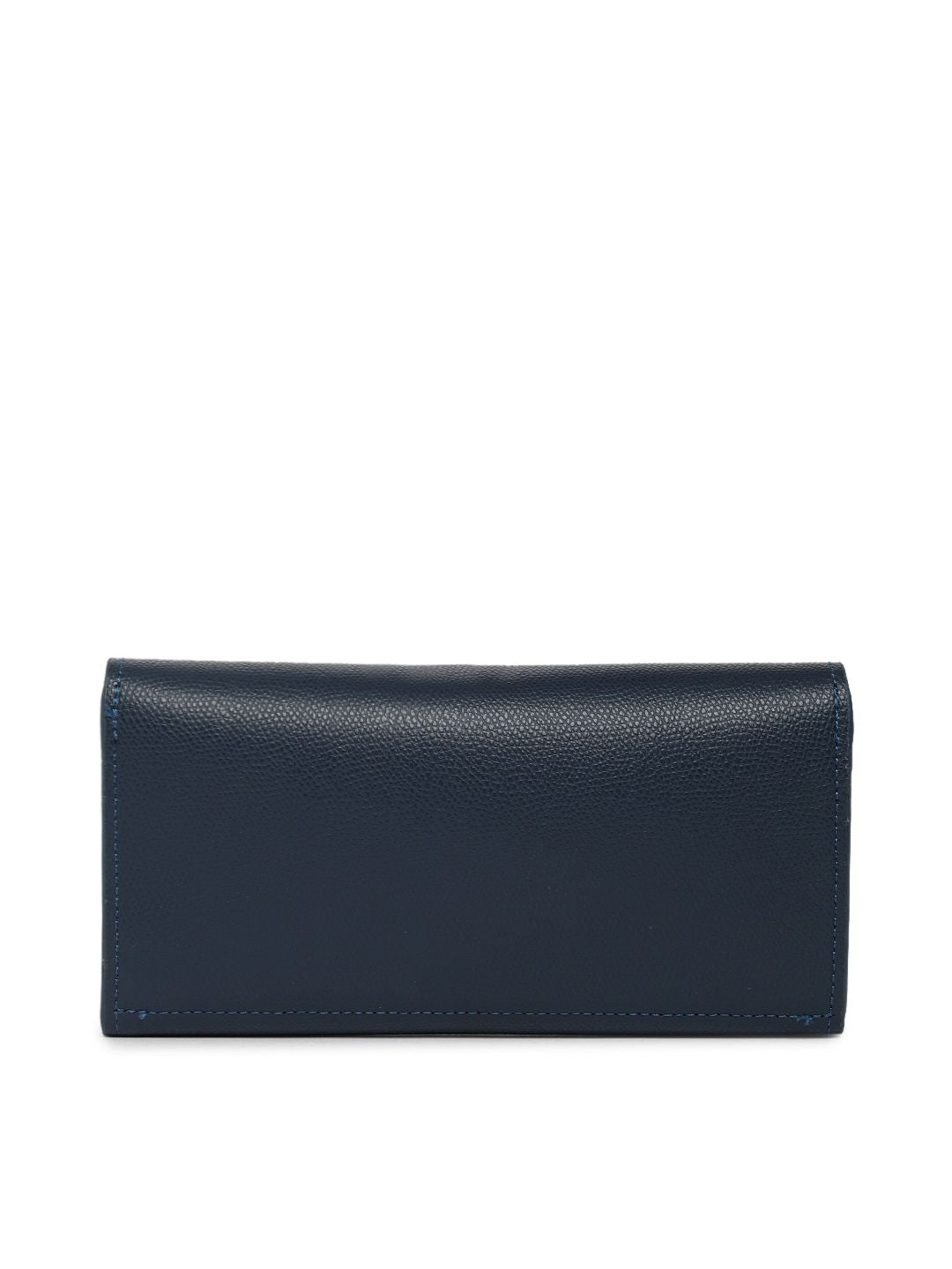 Lino Perros Women Blue Solid Three Fold Wallet