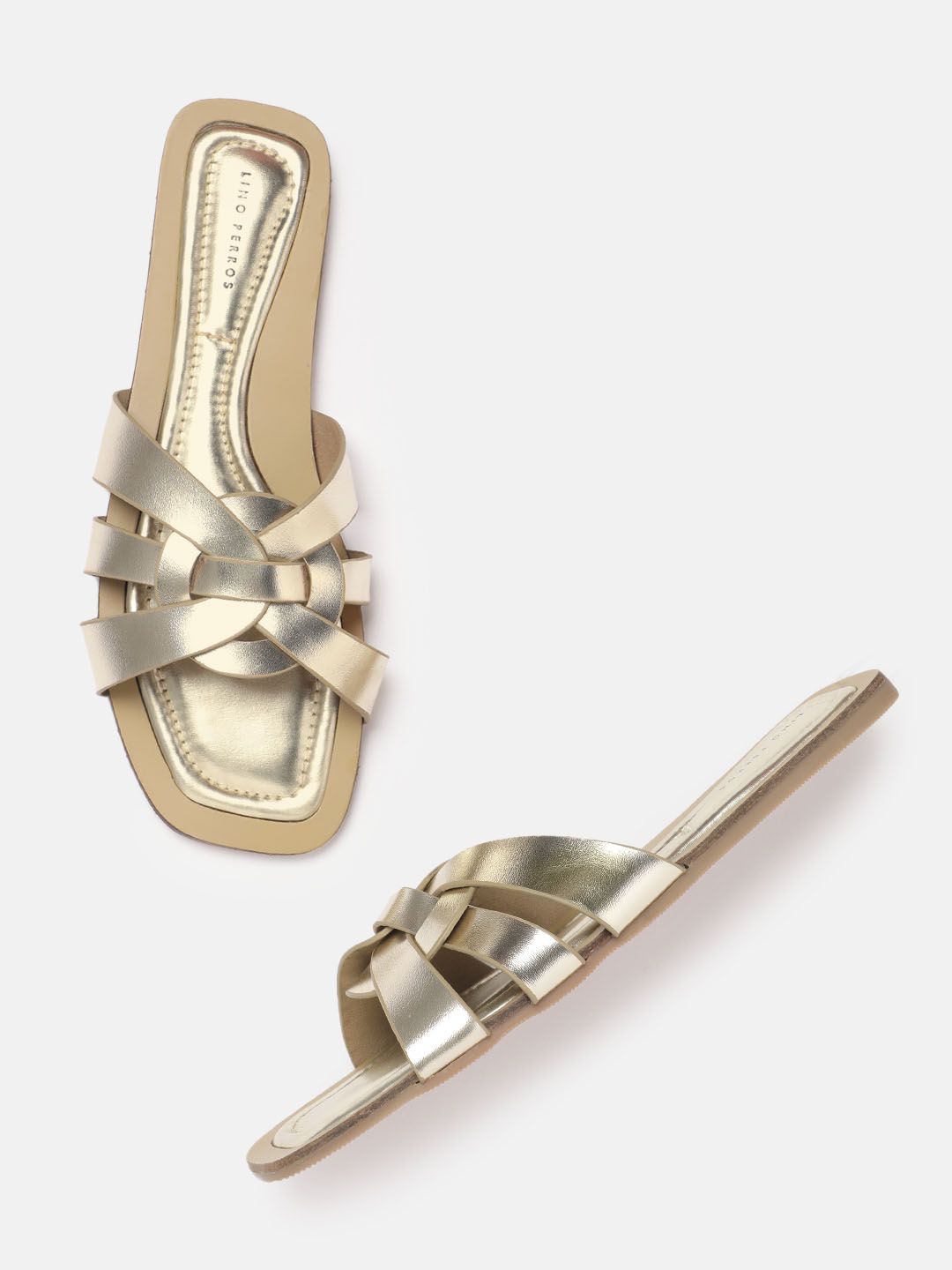 Lino Perros Women Open Toe Flats