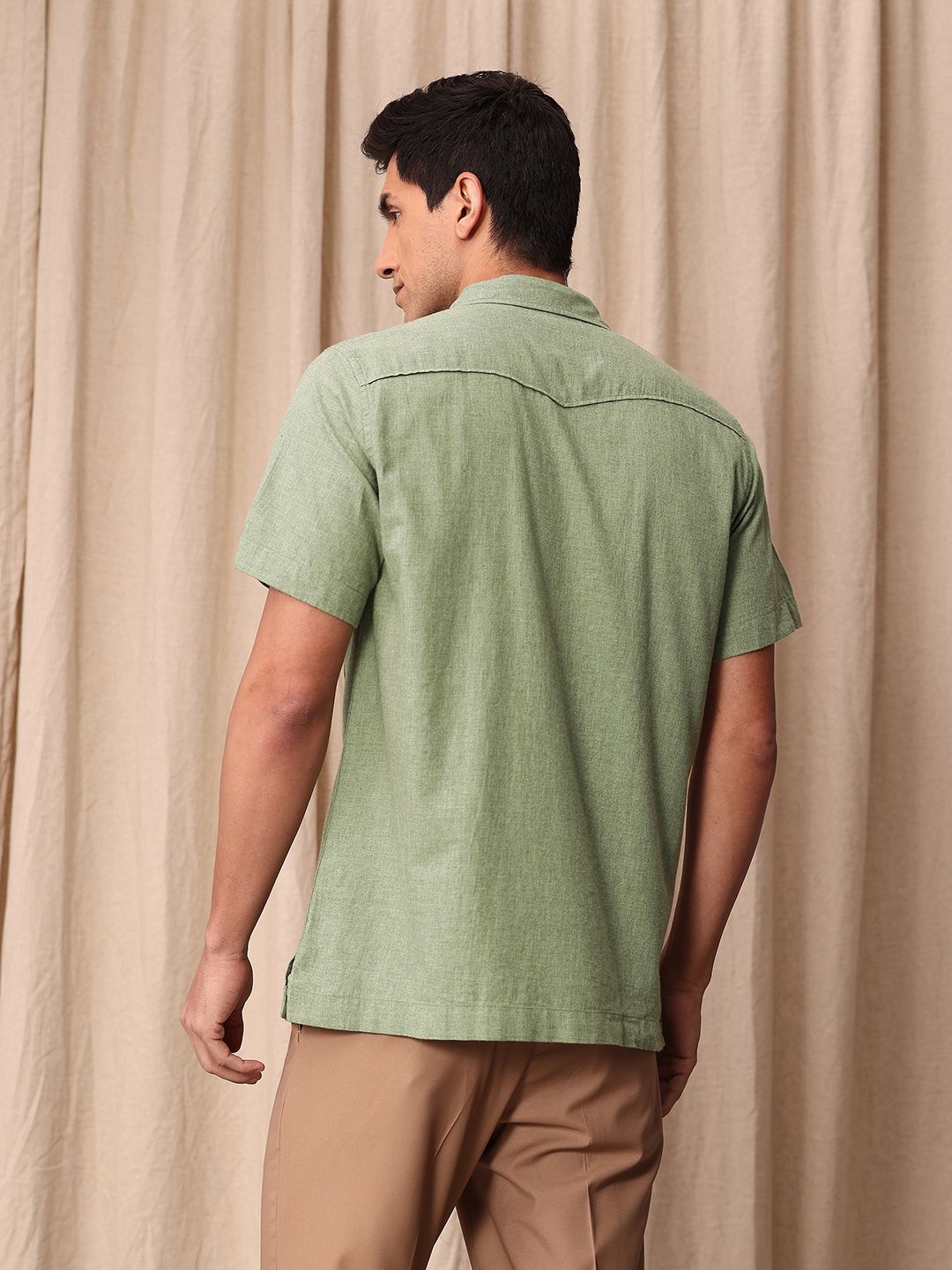 Mr Bowerbird Pure Cotton Liberal Fit Casual Shirt