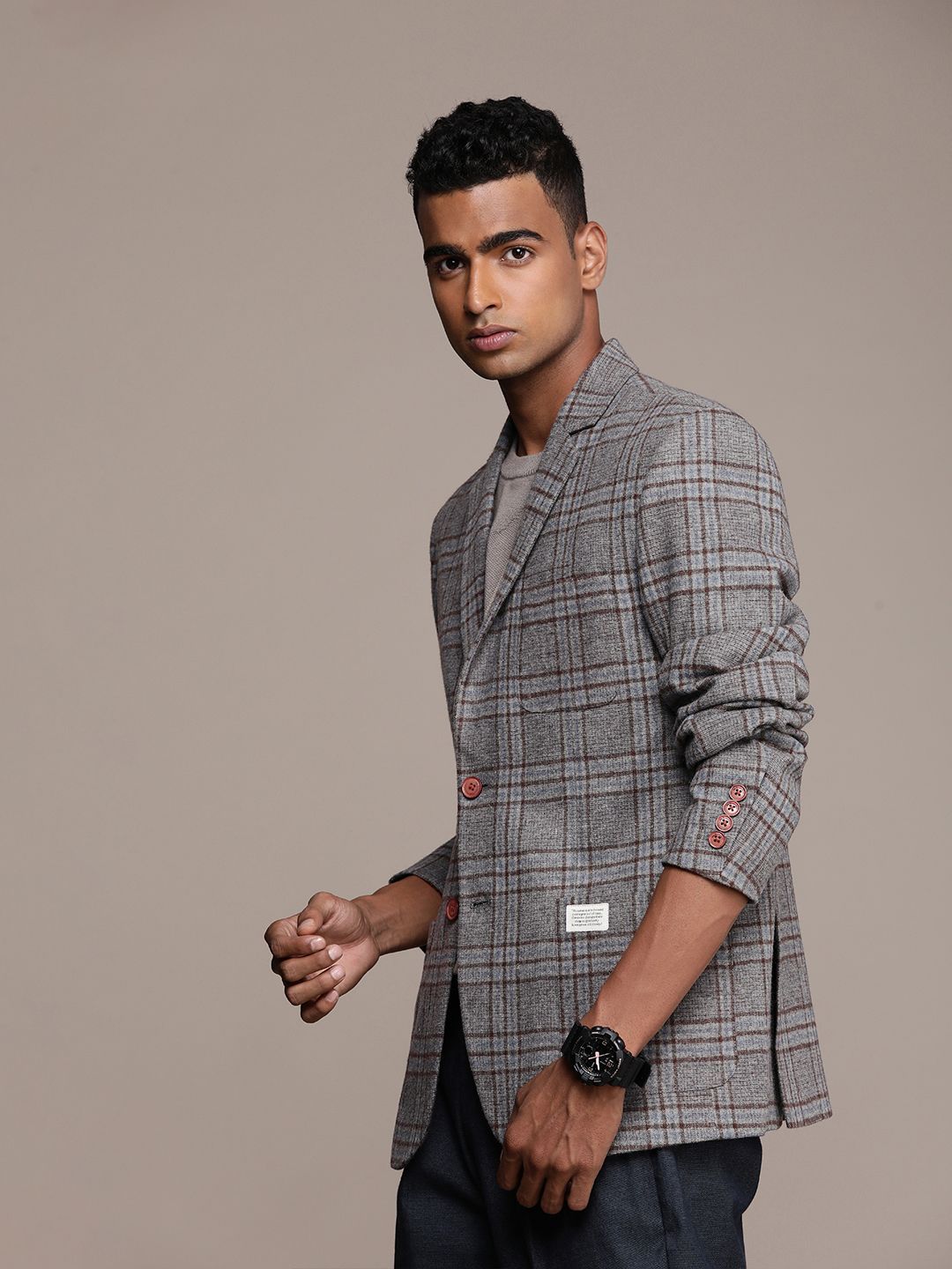 Mr Bowerbird Tailored Fit Tweed Blazer