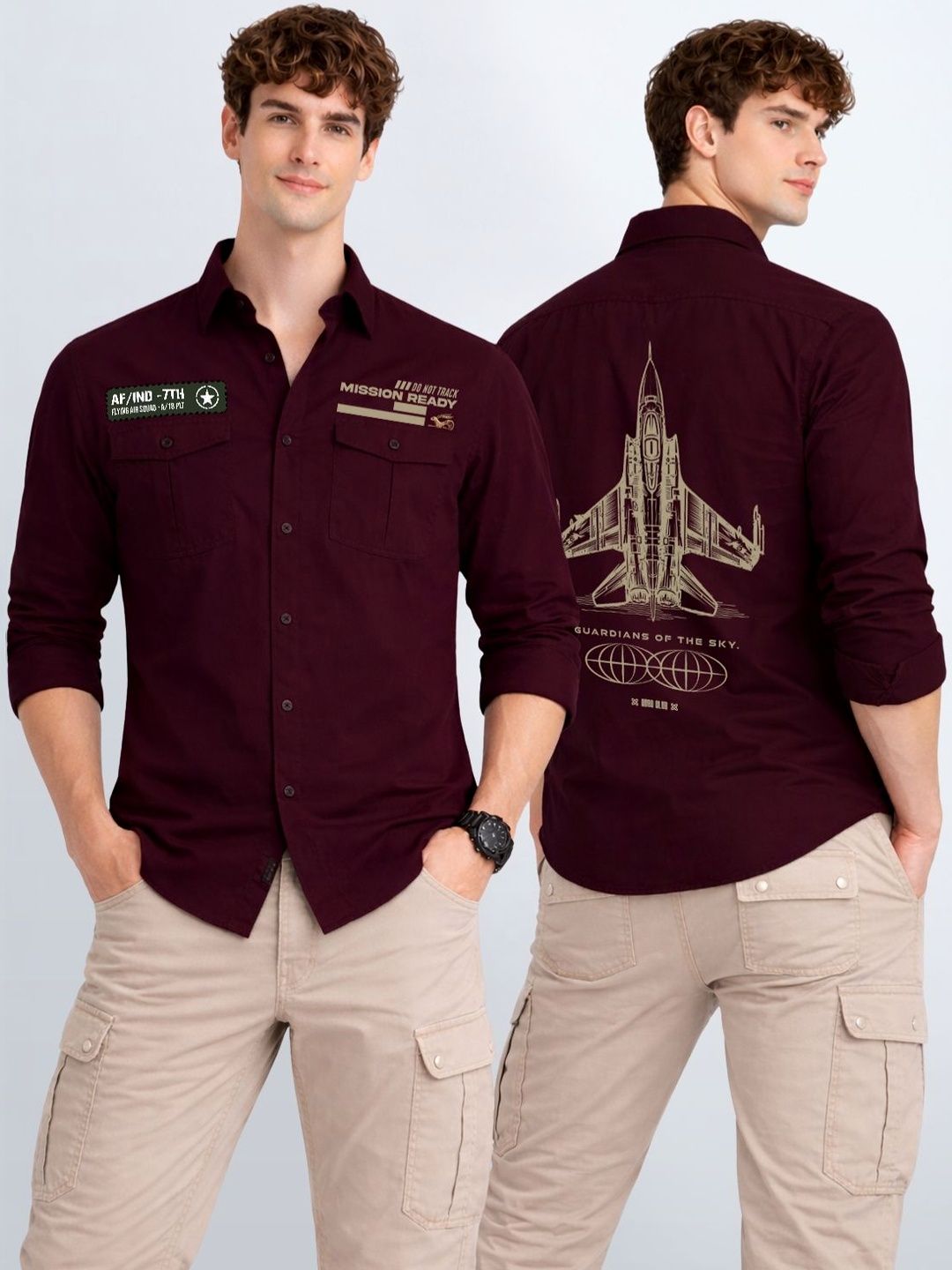 ADRO Men Standard Printed Casual Shirt