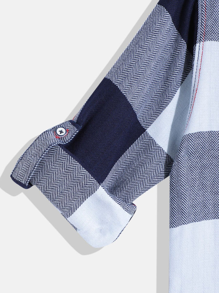 Monte Carlo Boys Gingham Checked Casual Smart Fit Shirt