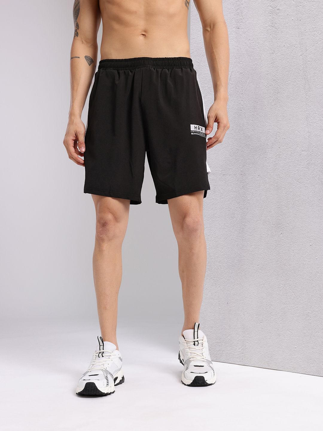HRX by Hrithik Roshan Men Brand Logo Printed Mid-Rise Running Shorts