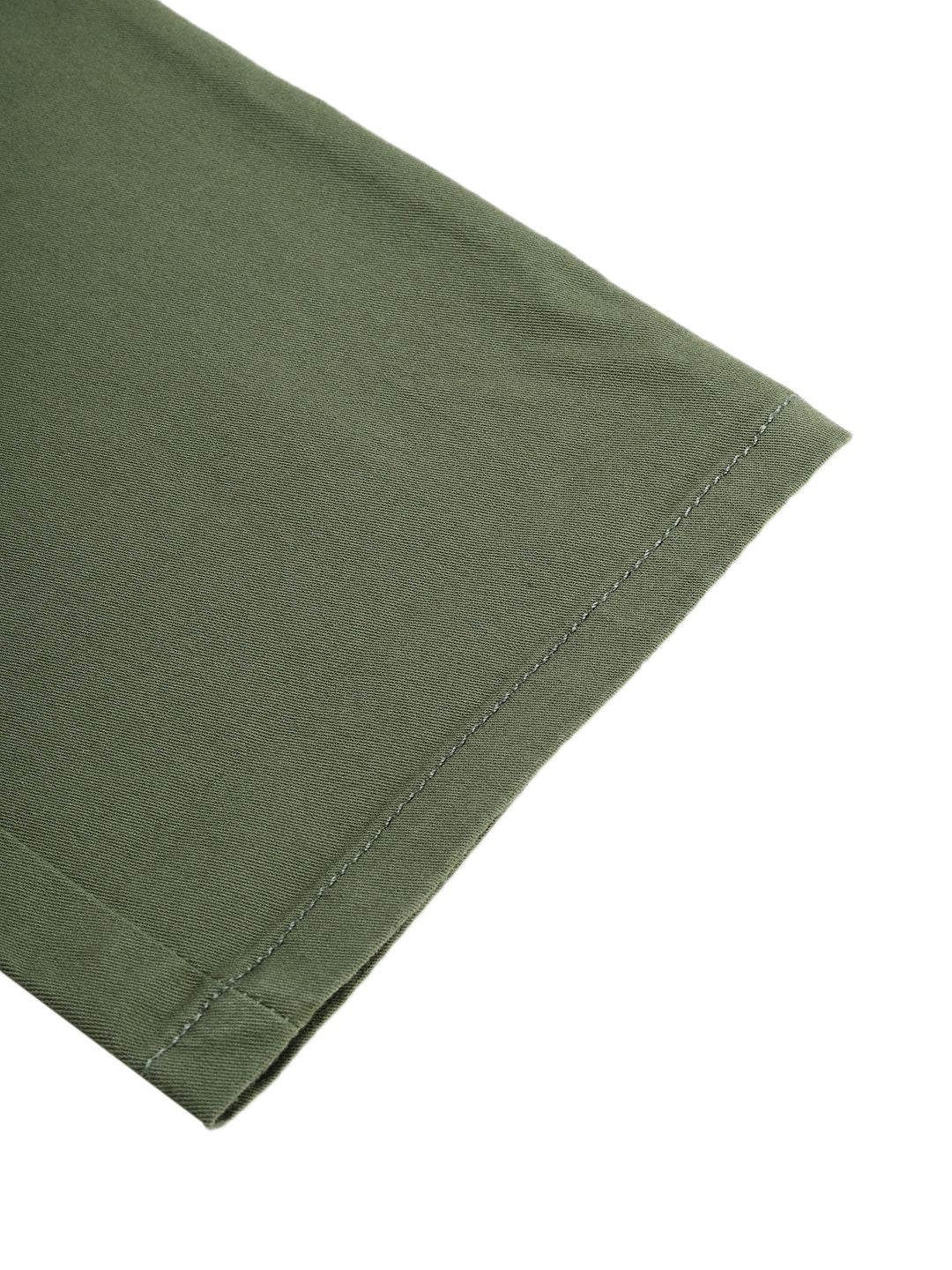 The Indian Garage Co Men Olive Green Slim Fit Solid Chinos