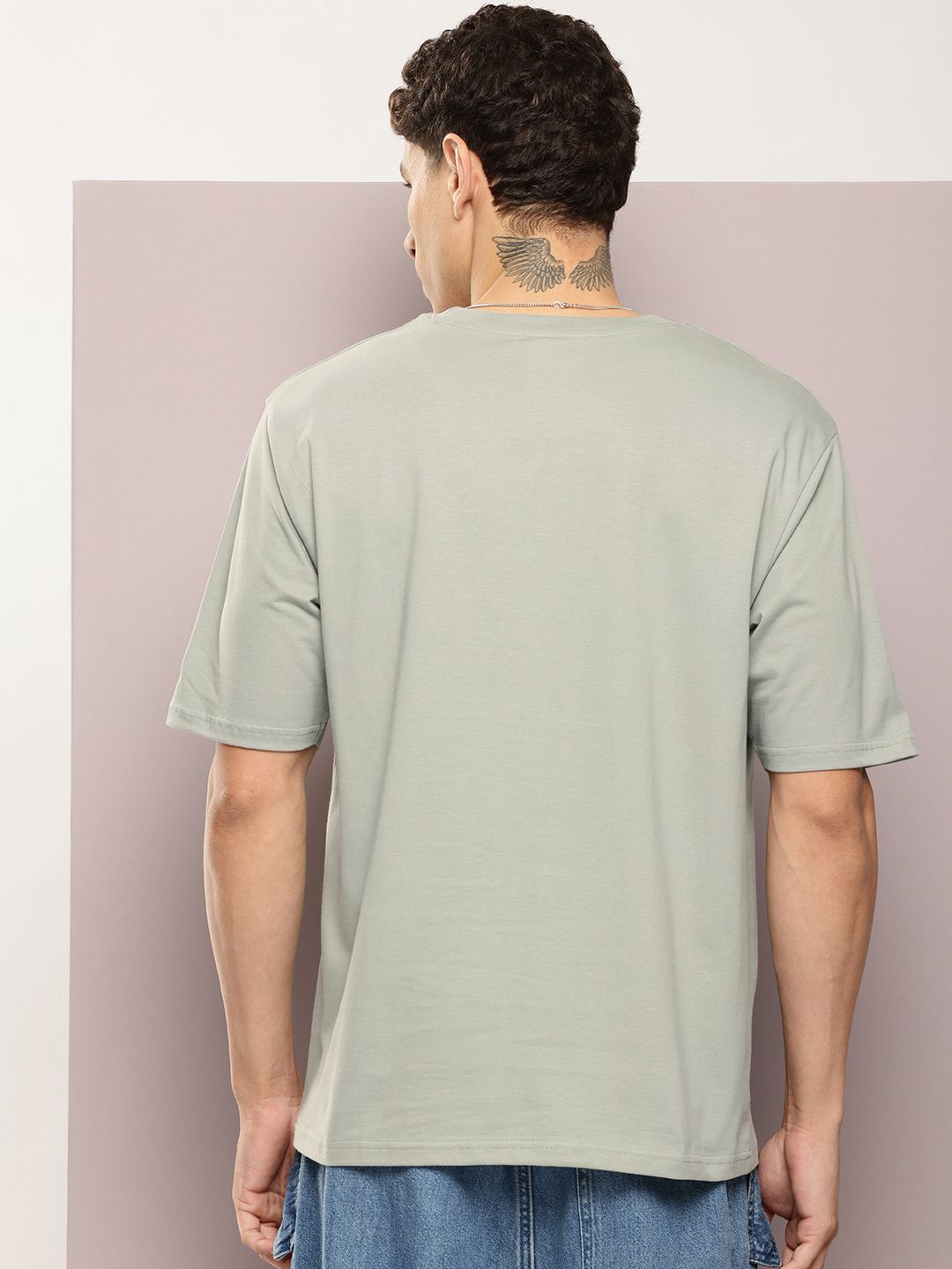 DILLINGER Men Graphic Printed Embossed Oversized T-shirt