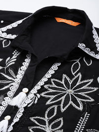 Indo Era Floral Embroidered Pure Cotton Co-Ords