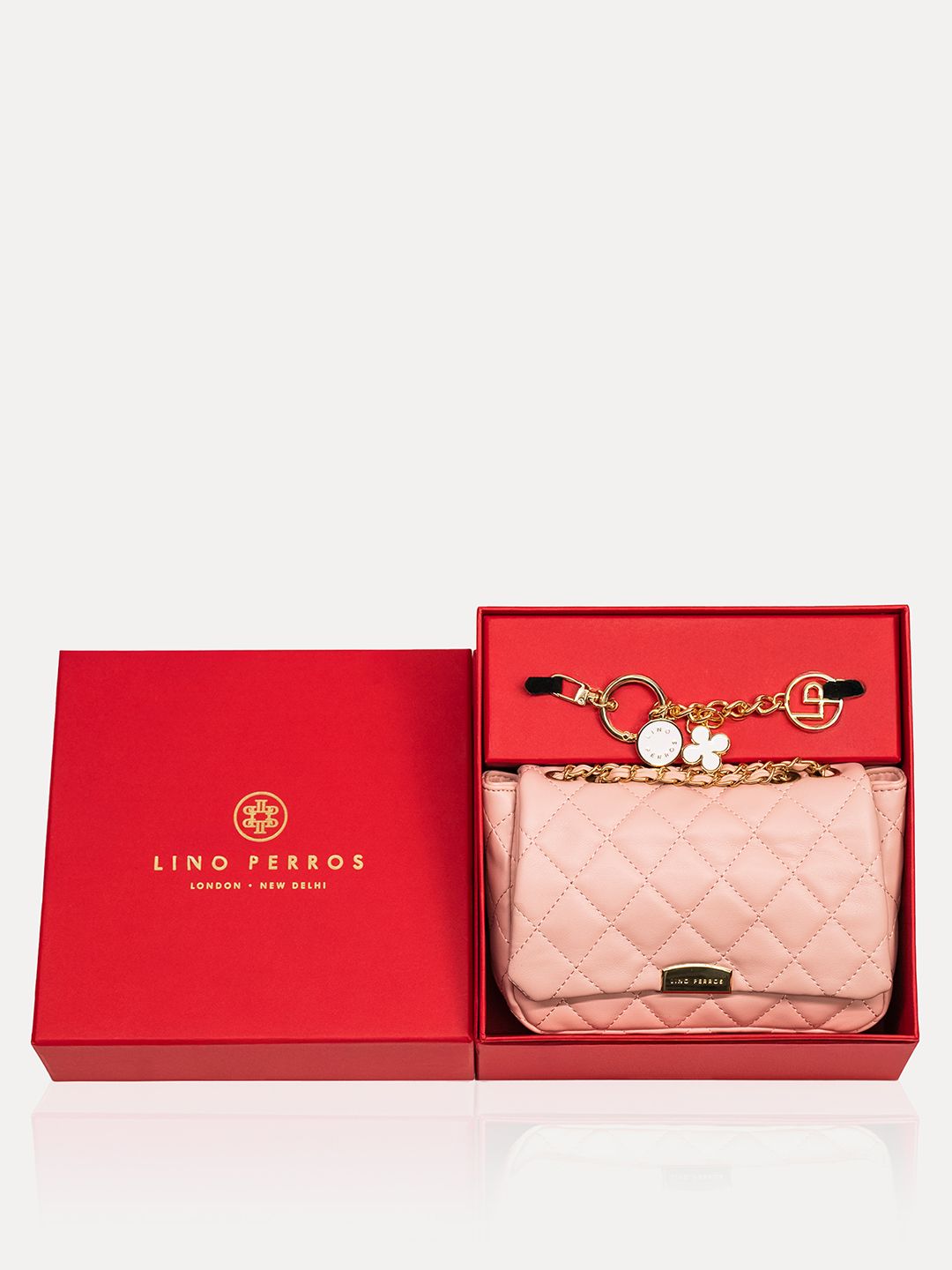 Lino Perros Structured Sling Bag with Bow Detail