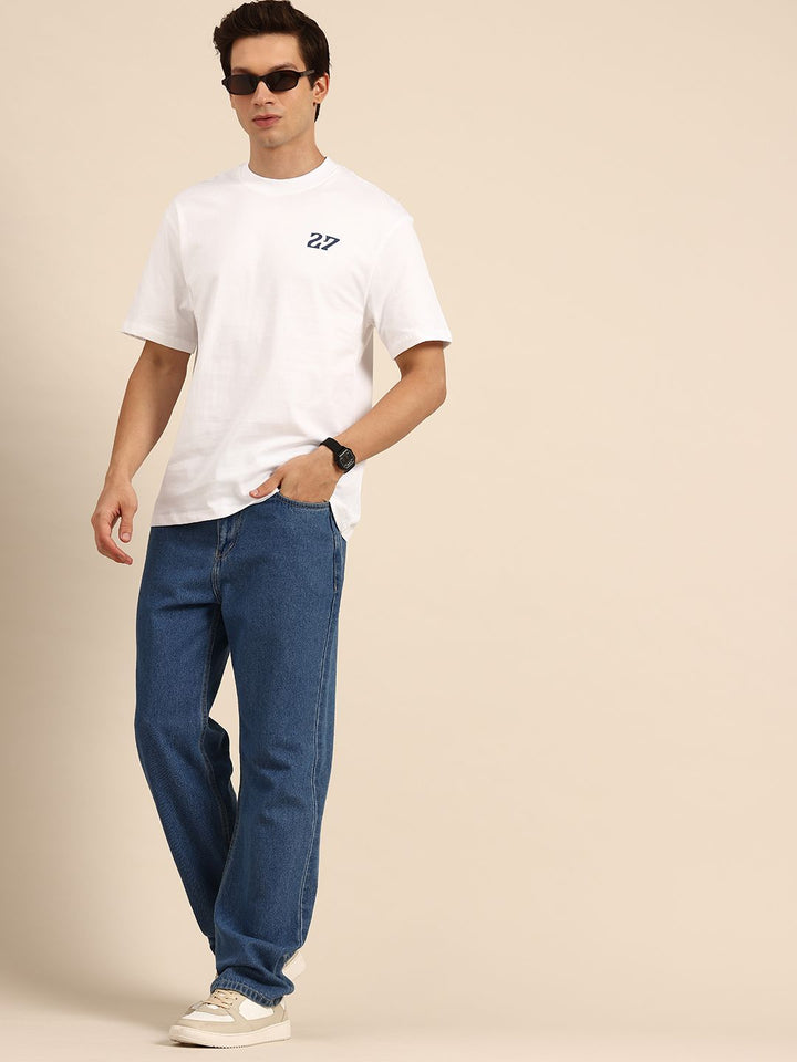 Being Human Pure Cotton Graphic Printed Relaxed Fit T-shirt