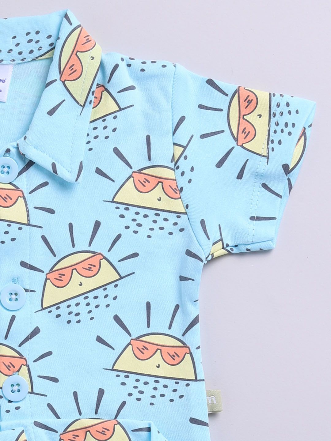 Moms Love Infant Boys Conversational Printed Pure Cotton Clothing Set