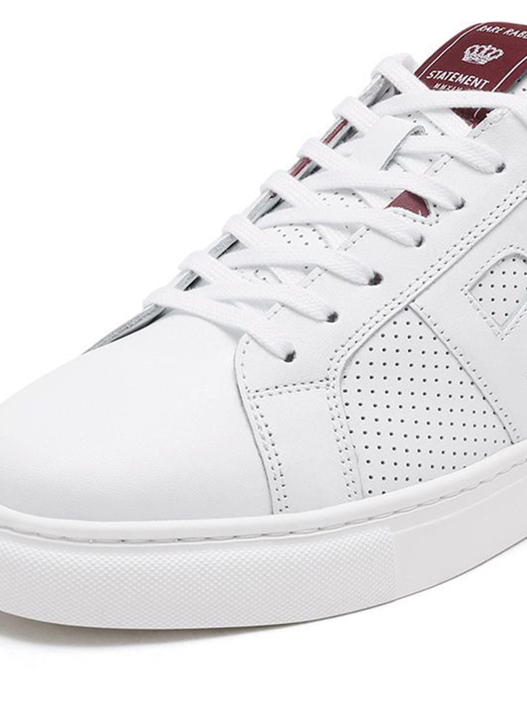 RARE RABBIT Men Perforations Leather Sneakers