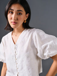 AND Floral Cotton Top