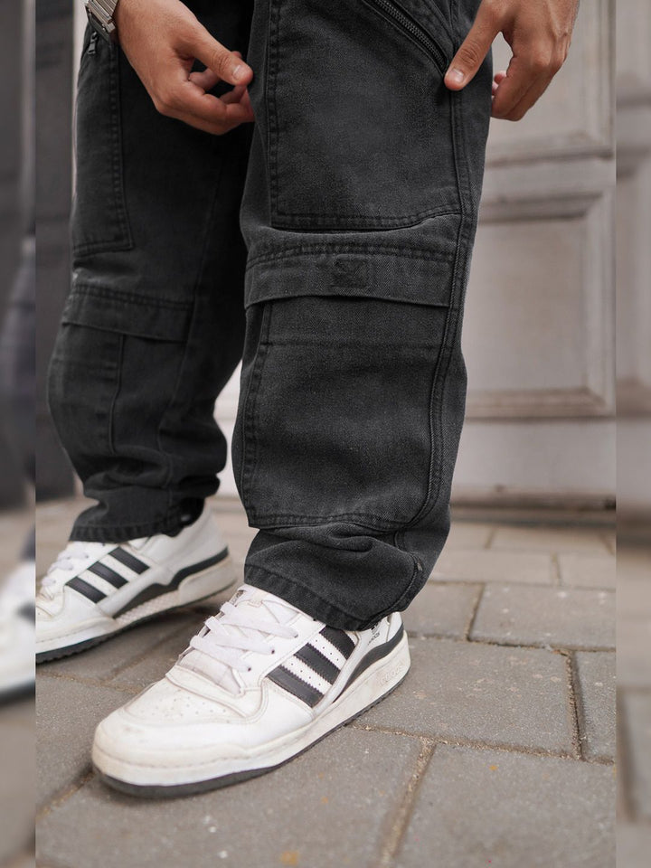 Powerlook Men Boyfriend Fit Cargo Jeans