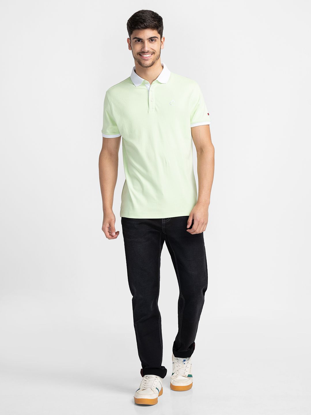 Being Human Polo Collar Pure Cotton T-shirt