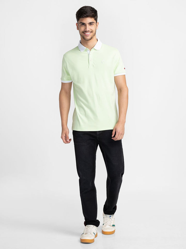 Being Human Polo Collar Pure Cotton T-shirt