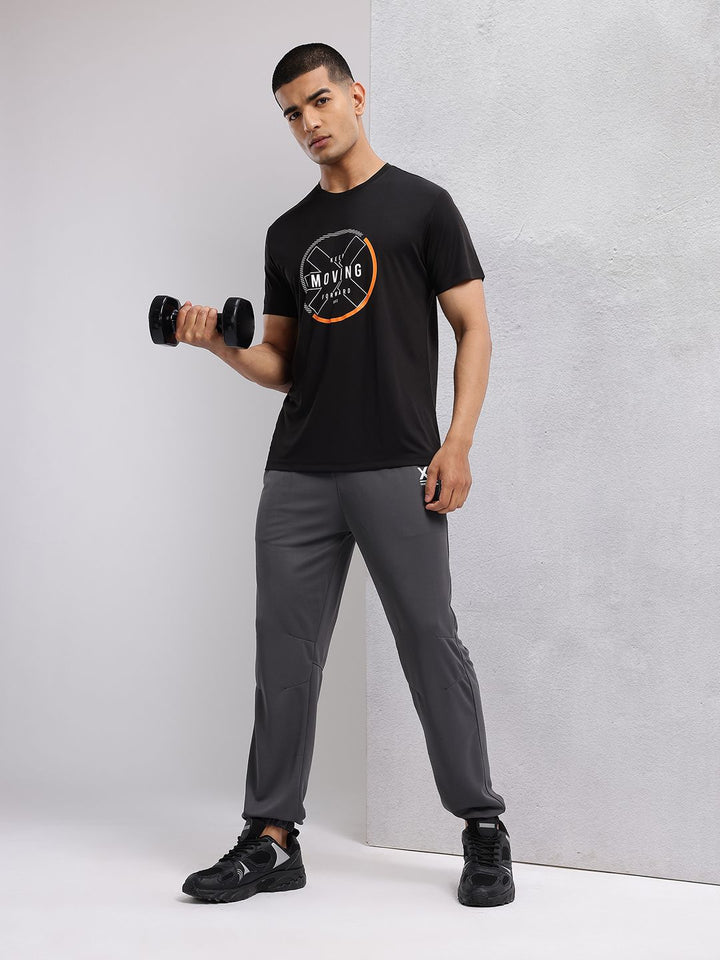 HRX by Hrithik Roshan Men Brand Logo Detail Rapid-Dry Training Joggers