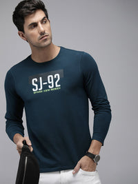 SPYKAR Graphic & Striped Printed Slim Fit T-shirt