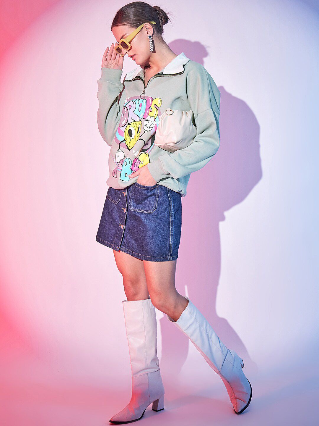 STREET 9 Graphic Printed Pullover