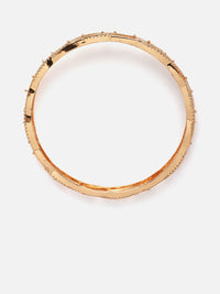 PANASH Set of 2 Gold-Plated AD Studded Bangles