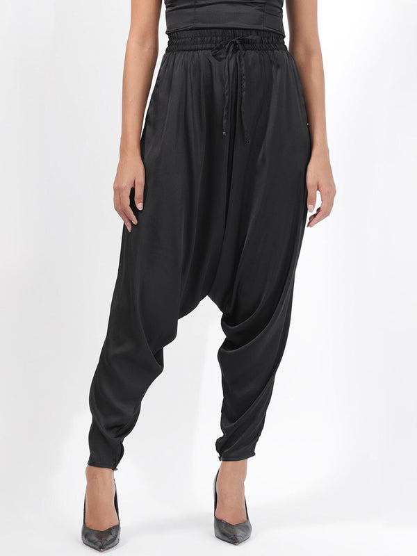 RAREISM Women Slim Fit High-Rise Pleated Jodhpuri Trousers