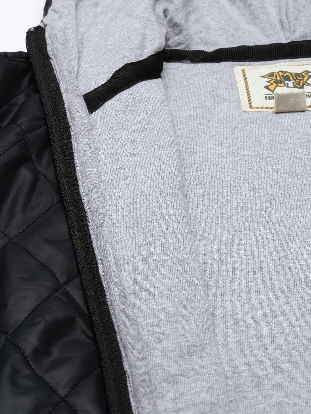 Kampus sutra wanita jaket selimut bertudung hitam