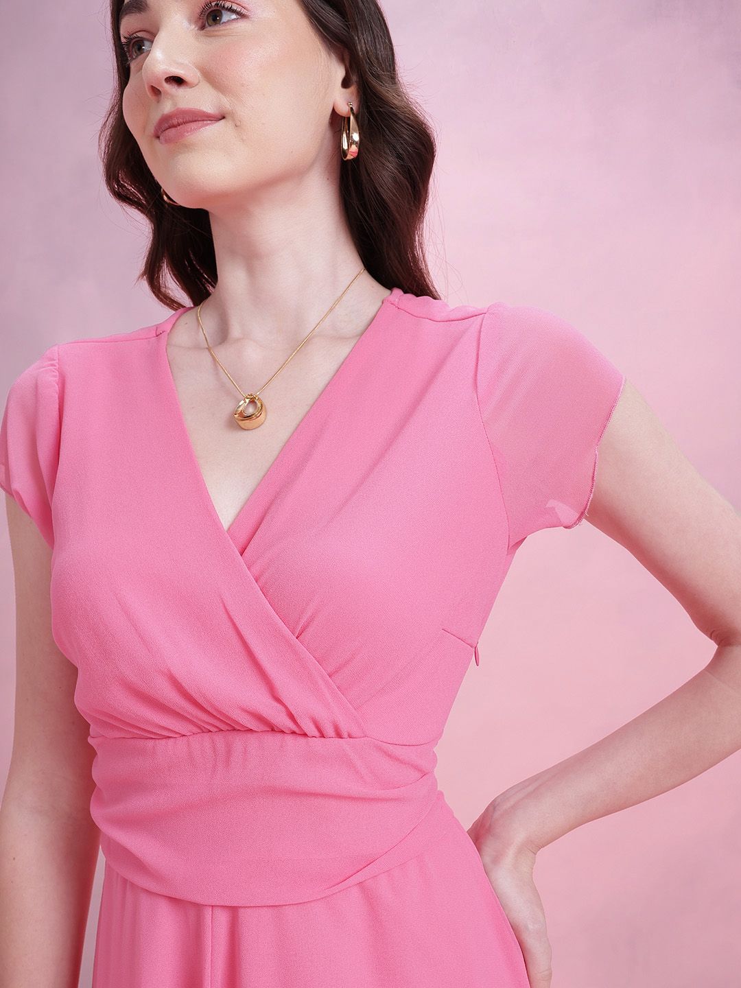 DressBerry V-Neck Maxi Dress