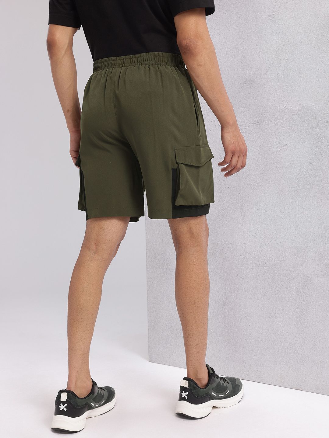 HRX by Hrithik Roshan Men Mid-Rise Cargo-Style Lifestyle Shorts