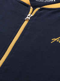 DILLINGER Men Navy Solid Bomber Jacket