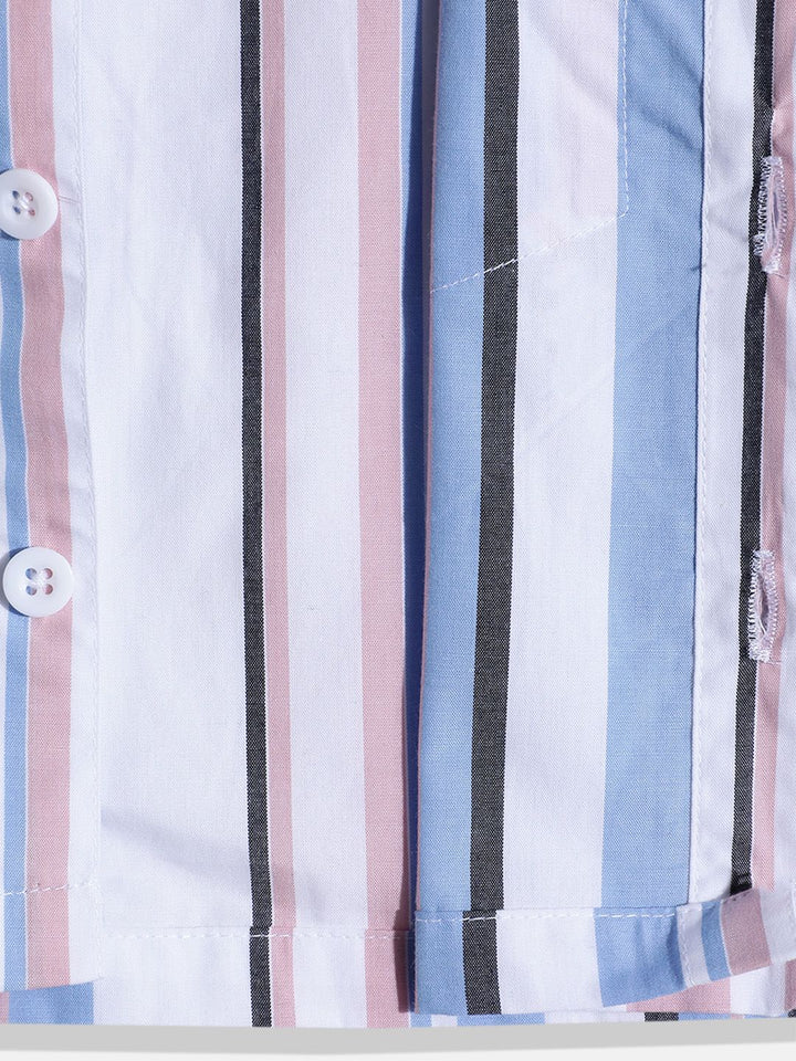 Moms Love Infant Boys Striped Pure Cotton Clothing Set
