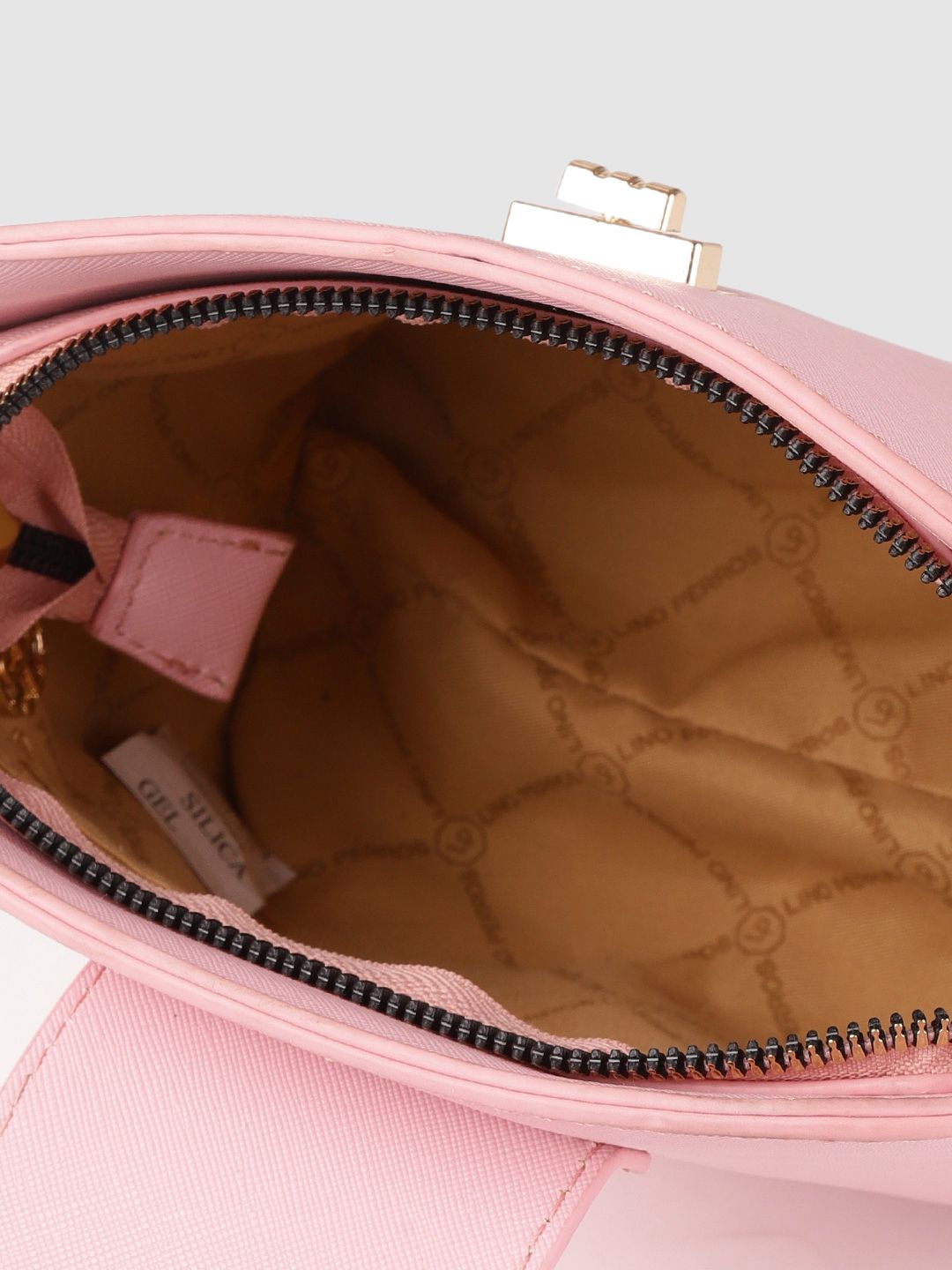Lino Perros Women Pink Solid Sling Bag