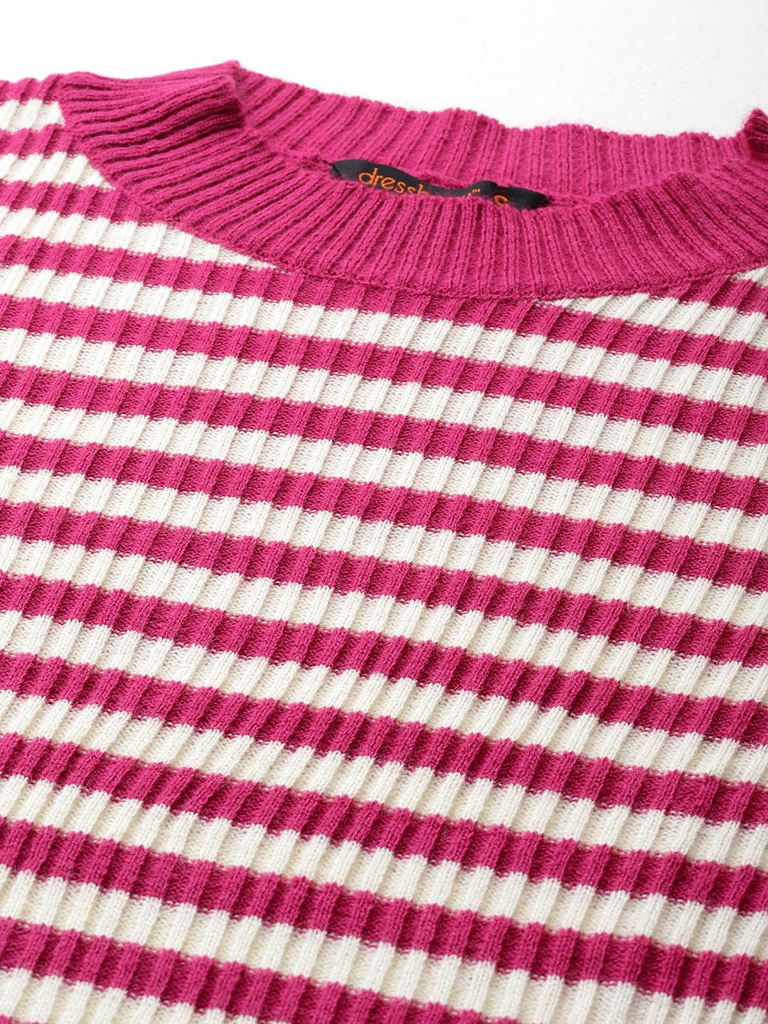 DressBerry Acrylic Striped Pullover