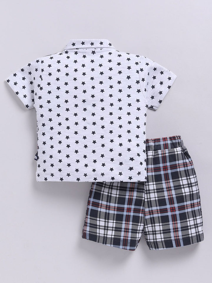 Moms Love Infant Boys Printed Pure Cotton Clothing Set