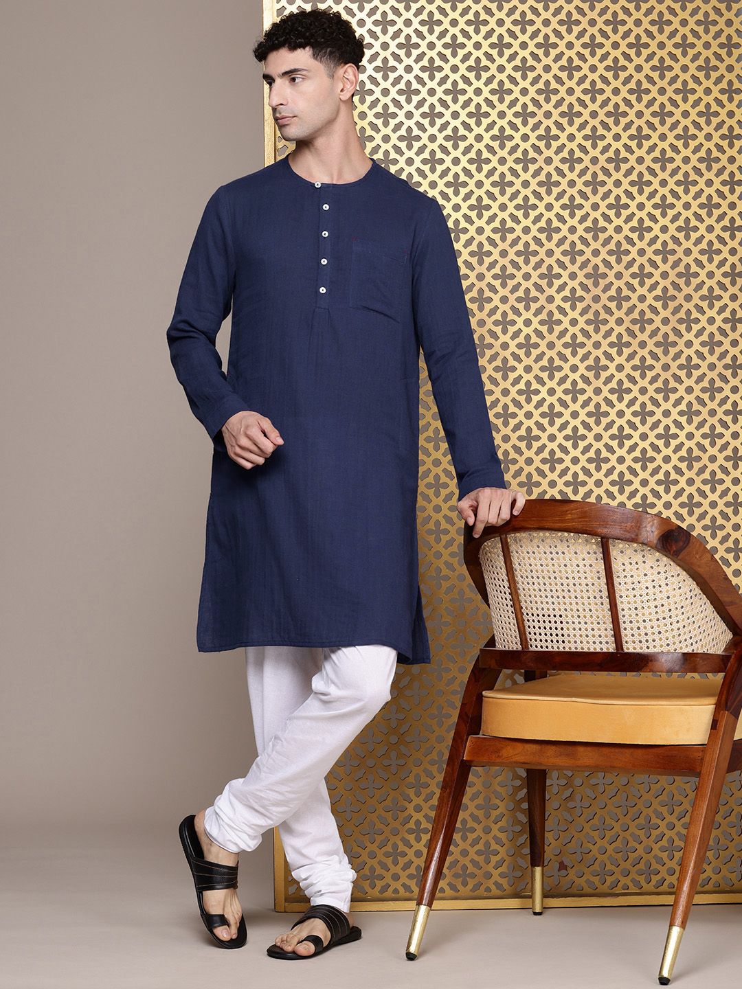 House of Pataudi Pure Cotton Jashn Kurta