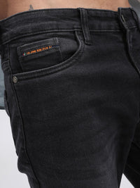 The Indian Garage Co Men Black Slim Fit Mid-Rise Clean Look Jeans