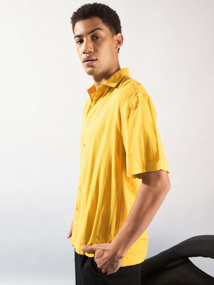 DENNISON Men Comfort Oversized Cotton Opaque Casual Shirt