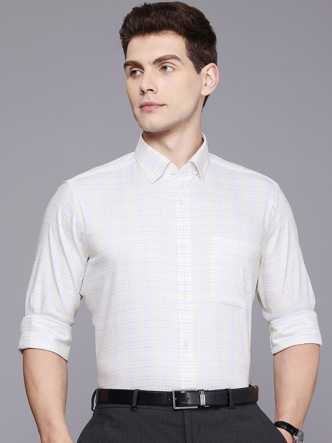 Raymond Checked Formal Shirt