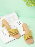 DressBerry Women Block Heel Sandals