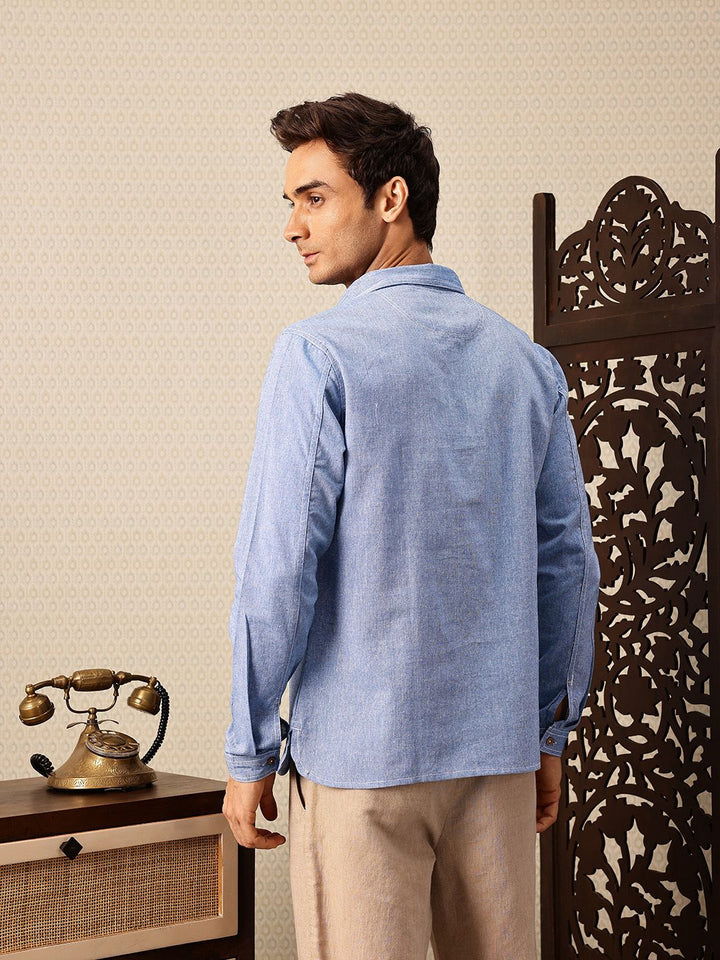House of Pataudi Shirt Collar Rozana Kurta