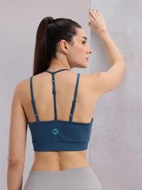 HRX by Hrithik Roshan Styled Back Full Coverage Lightly Padded Yoga Bra KY103_03_A