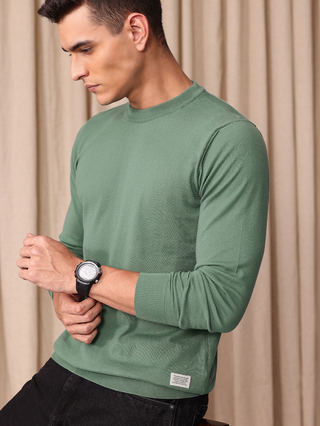Mr Bowerbird Round Neck Tailored Pullover Sweater