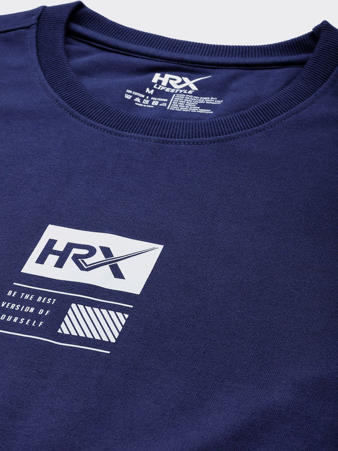HRX by Hrithik Roshan Men Brand Logo Detail Sweatshirt