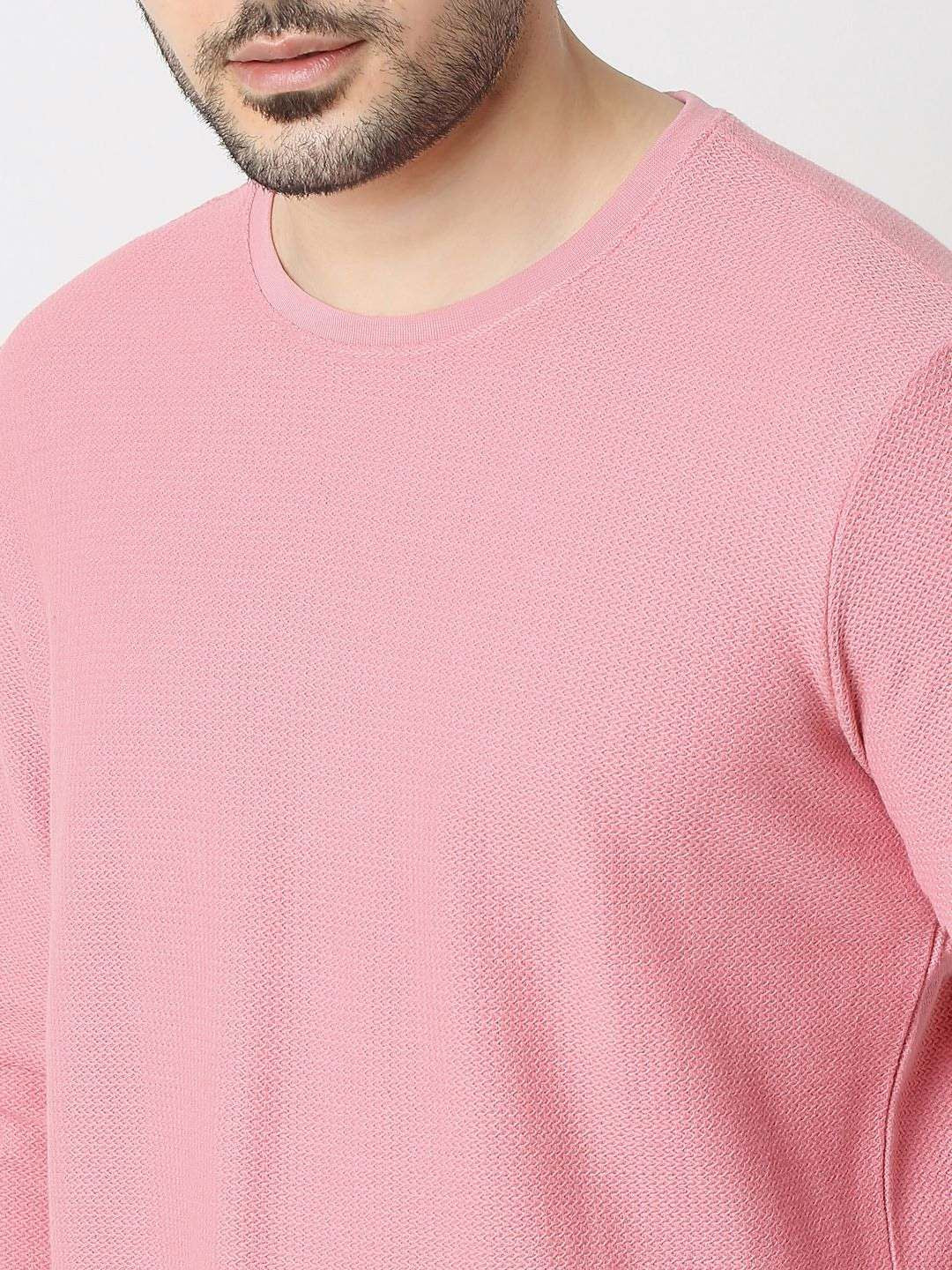 SPYKAR Men Solid Round Neck Cotton T-shirt