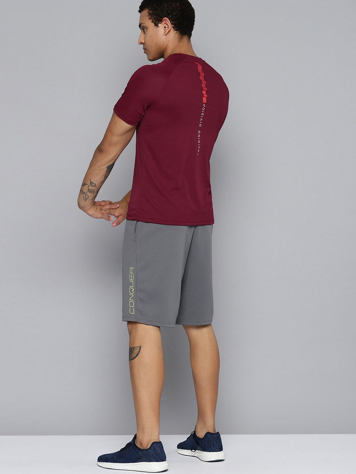 HRX by Hrithik Roshan Men Back Detail Rapid-Dry Training T-shirt