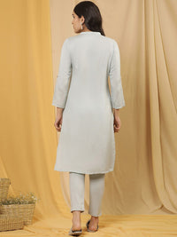 W Geometric Printed Regular Kurta with Trousers