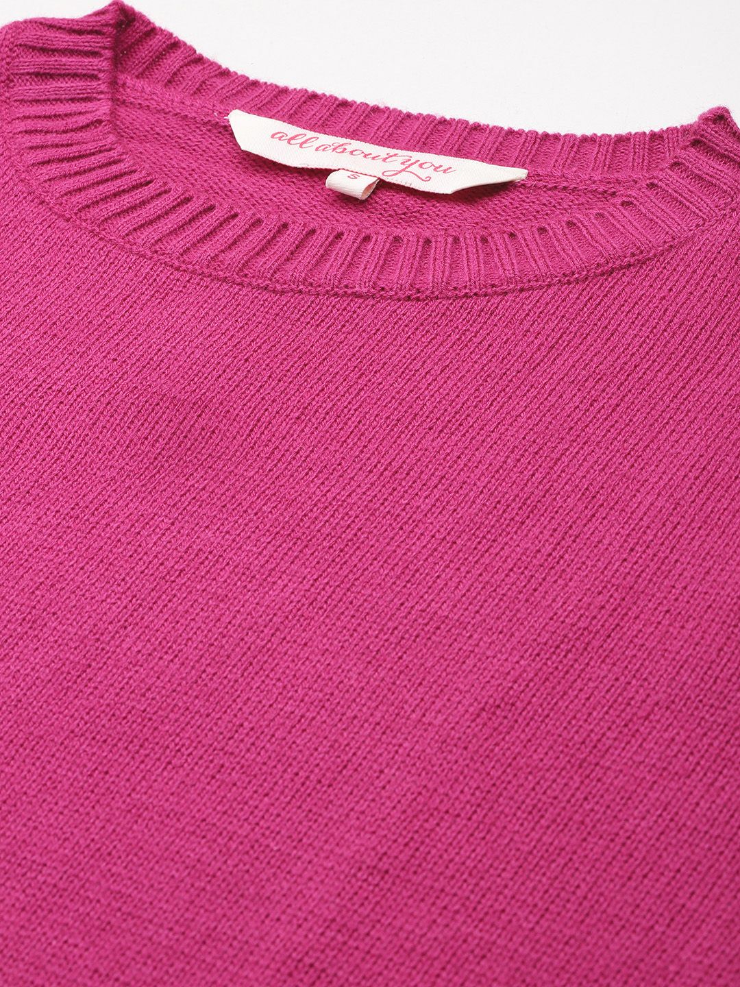 all about you Knitted Puff Sleeves Pullover
