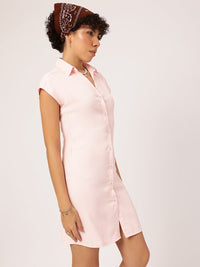 DressBerry Bold And Energetic Shirt Style Mini Dress