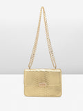Lino Perros Snake Skin Textured Structured Sling Bag