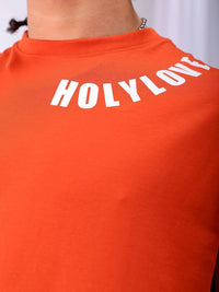 The Indian Garage Co Men Back Printed Boxy Oversized Round Neck T-shirt
