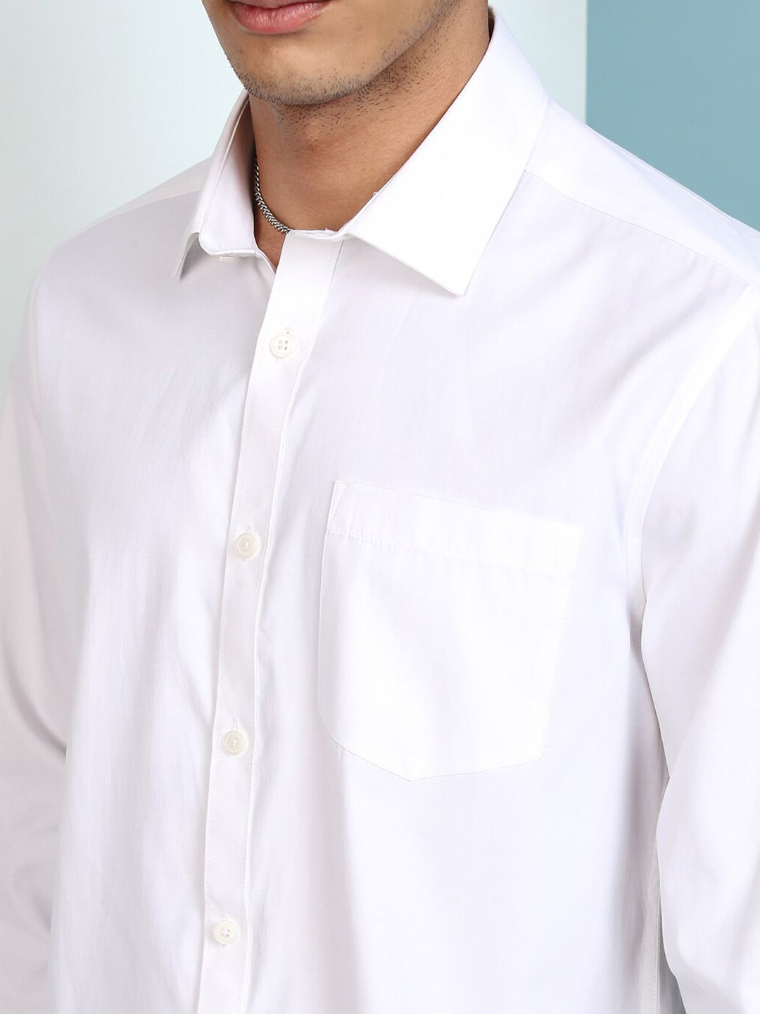 HIGHLANDER Regular Fit Button Down Collar Full Sleeve Satin Shirt