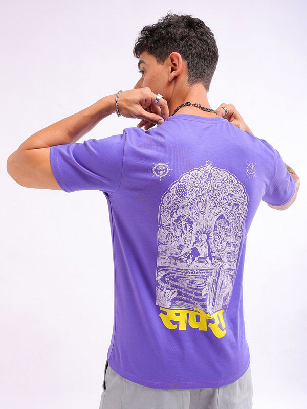 The Indian Garage Co Men Graphic Printed Round Neck Slim Fit T-shirt