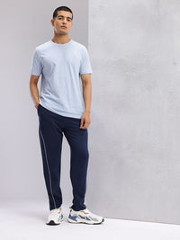 HRX by Hrithik Roshan Men Contrast Piping Mid-Rise Lifestyle Track Pants